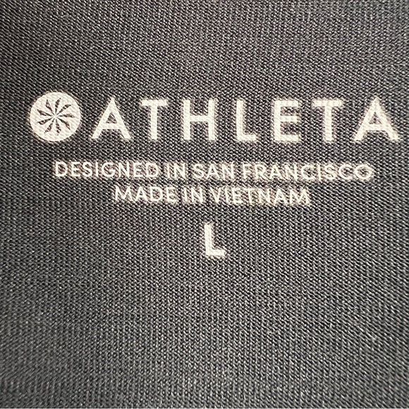 ATHLETA WOMENS CYCLIST TOP. ¼ Zip. Back zip pocket. Sleeveless. Size Large. - Picture 5 of 9